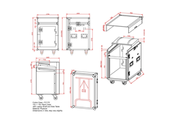Cobra Universal Foam Flight Case 681x456x194mm – Protective Storage Box